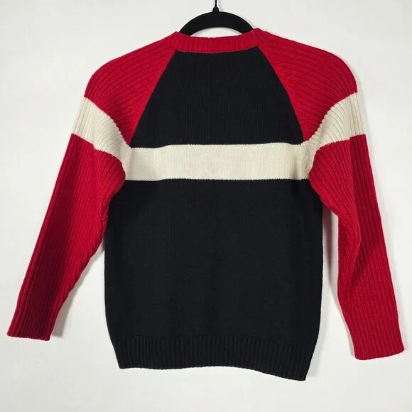 Vintage Y2K Disney Jeans Racing Team Wool Blend Youth Size 7/8 Sweater - Picture 2 of 6